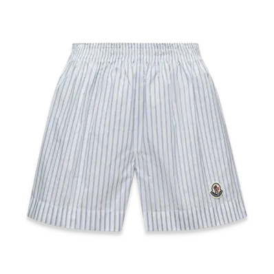 MONCLER Striped Shorts "Light Blue"