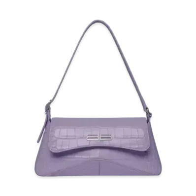 BALENCIAGA Crocodile XX Small Flip Bag "Purple"