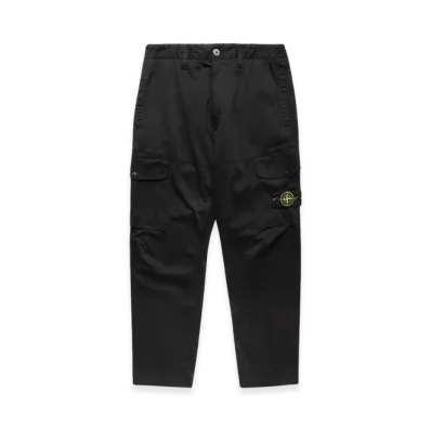 Stone Island 31012 Wappen Patch Cargo Pants - 24SS "Black"