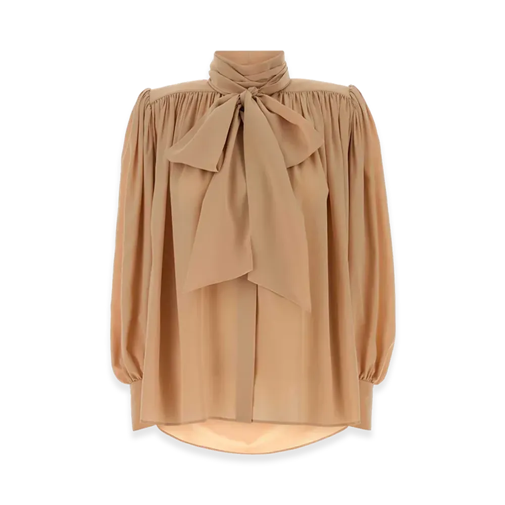 Chloe Women's Crepe Blouse "Beige"