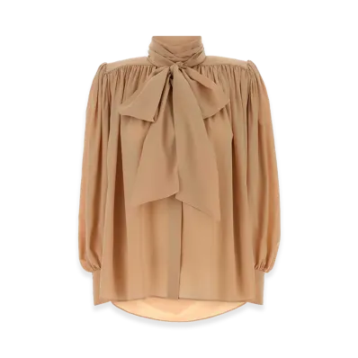 Chloe Women's Crepe Blouse "Beige"