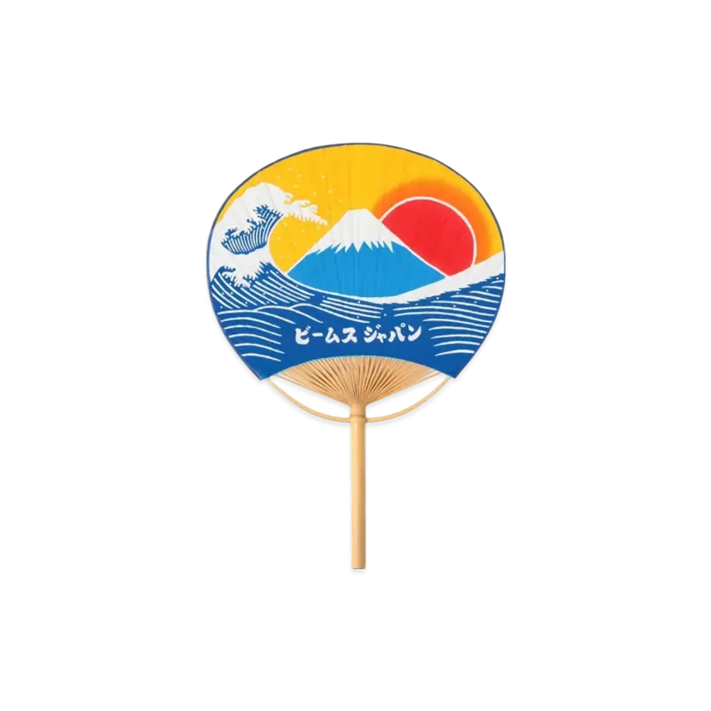 BEAMS Exclusive Nukagaya Dyeing Factory / Boshu Uchiwa Mt. Fuji "Fuji"