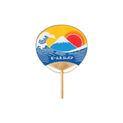BEAMS Exclusive Nukagaya Dyeing Factory / Boshu Uchiwa Mt. Fuji "Fuji"