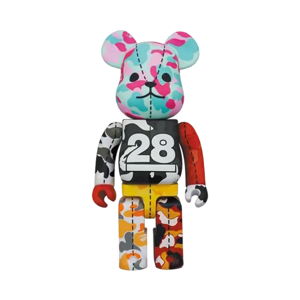 Bearbrick BAPE® CAMO 28TH ANNIVERSARY MULTI 400% #3