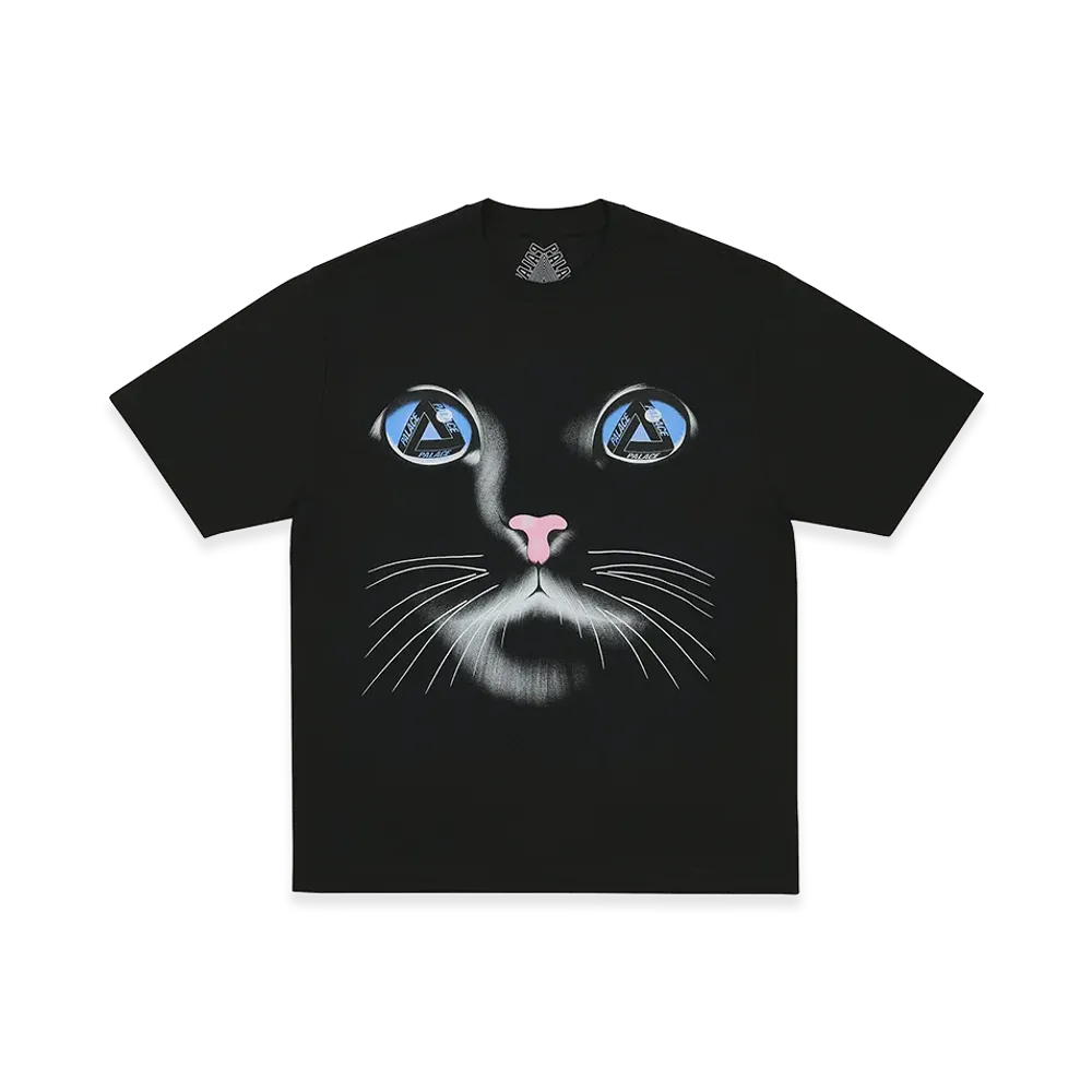 PALACE Cat Face T-Shirt "Black"