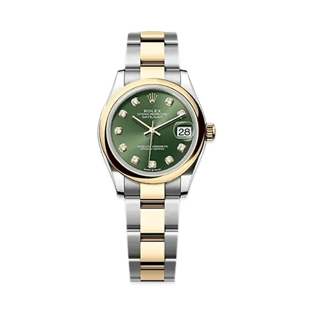 ROLEX Datejust 31mm Oystersteel & Yellow Gold 278243 "Olive Green"
