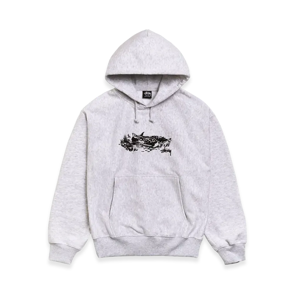Stussy Fawn Hoodie "Ash Heather"