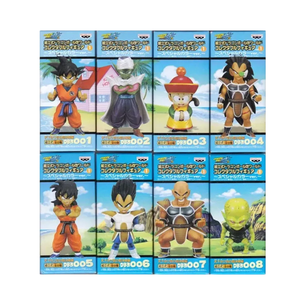 Banpresto Assembly Dragon Ball Kai World Collectable Figure Vol.1 Super Decisive Battle Of The World Division Special Color Ver. Complete 8 Piece Set