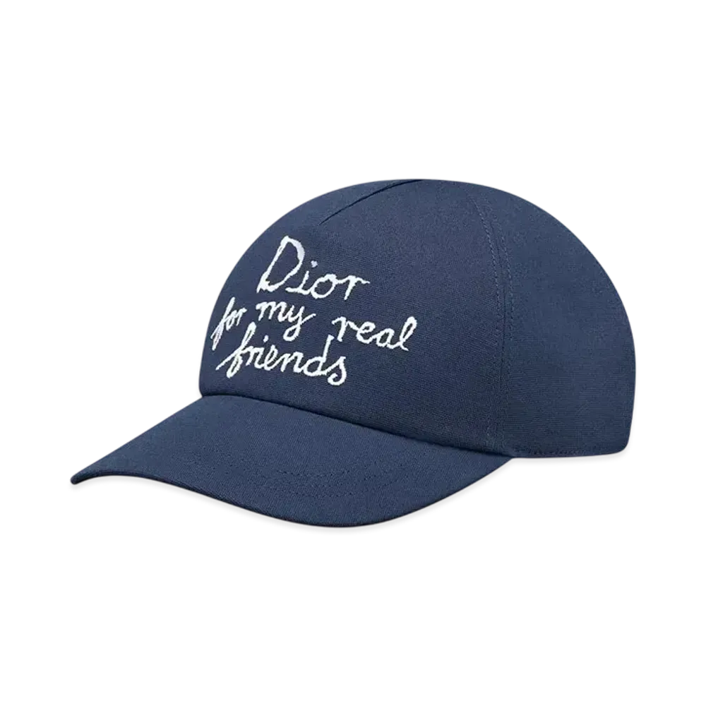 Dior and Hylton Nel Cap Cotton "Navy Blue/White"