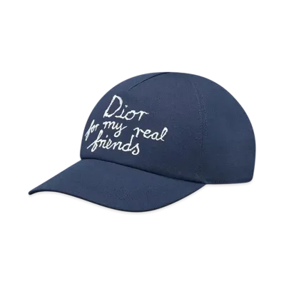 Dior and Hylton Nel Cap Cotton "Navy Blue/White"