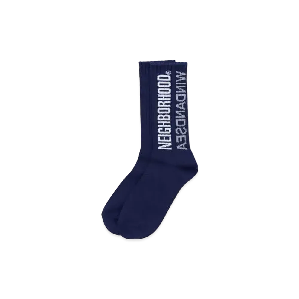 NEIGHBORHOOD WIND AND SEA NHWDS / CA-SOCKS "Navy"