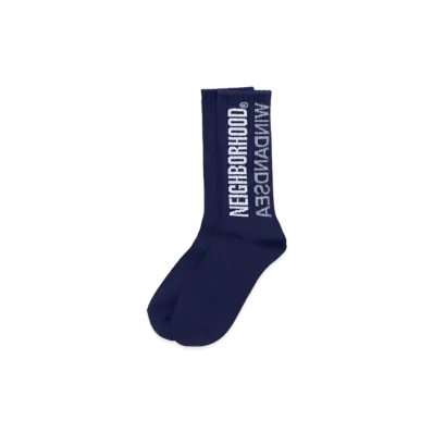 NEIGHBORHOOD WIND AND SEA NHWDS / CA-SOCKS "Navy"