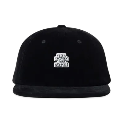 BlackEyePatch OG Label Velour Cap "Black"