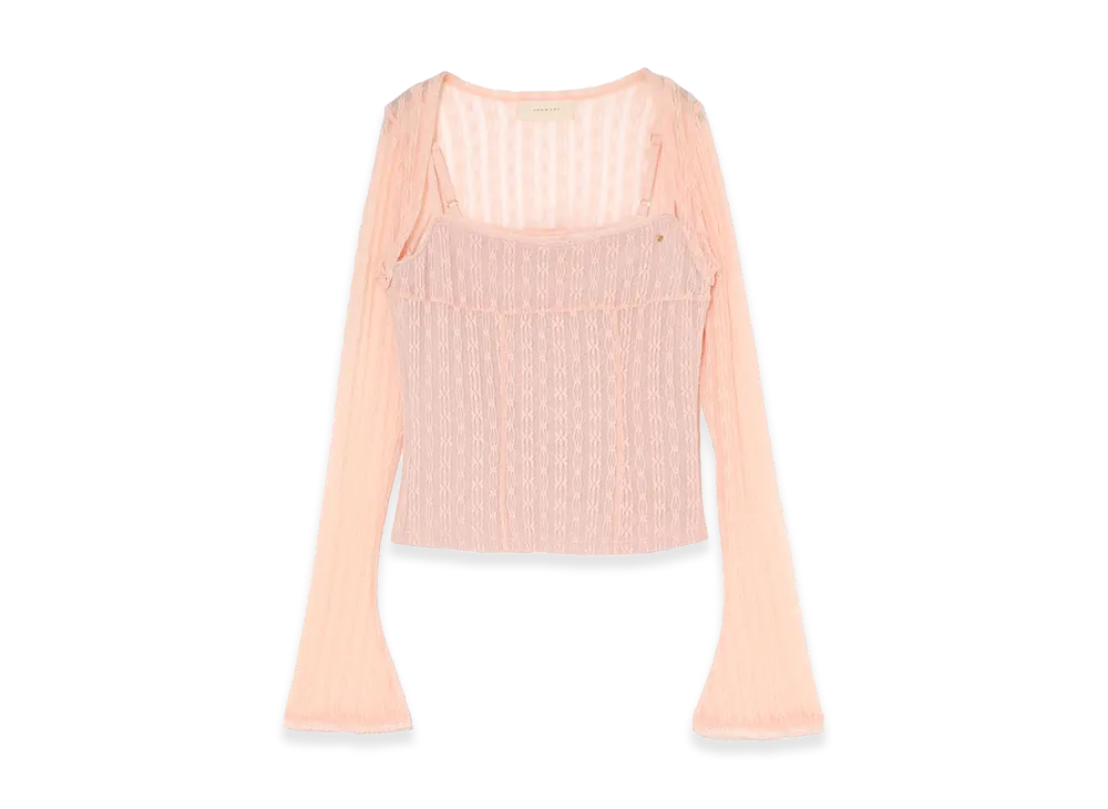 ANDMARY Women's Bella Lace Tops Set "Pink"