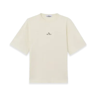 Stone Island 2100006 Organic Cotton Jersey "Ivory"