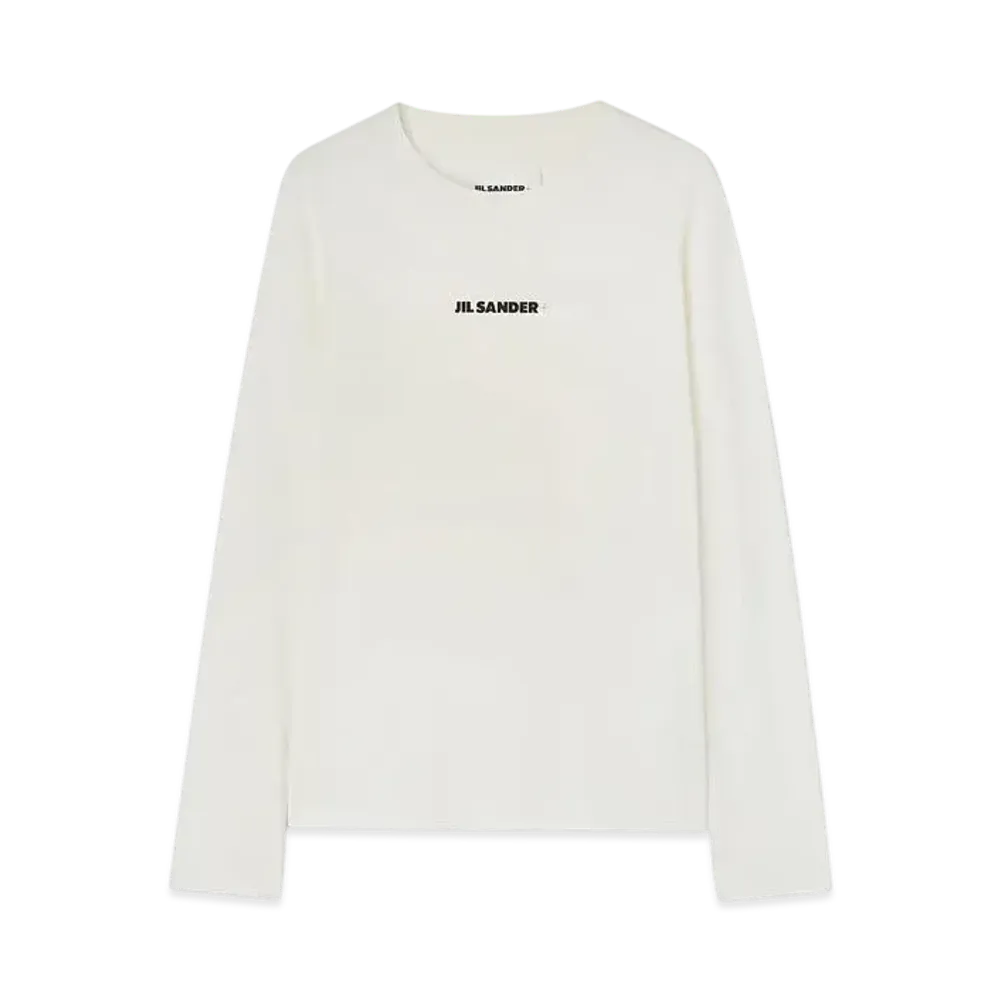 Jil Sander Men's Crew-Neck T-Shirt "Porcelain"