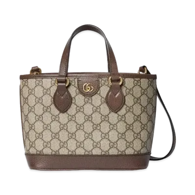 GUCCI Ophidia Mini Tote Bag "Beige/Ebony"