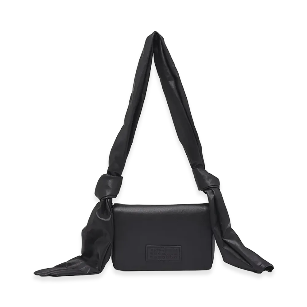 MM6 Maison Margiela Black Leather Glove Strap Bag "Black"