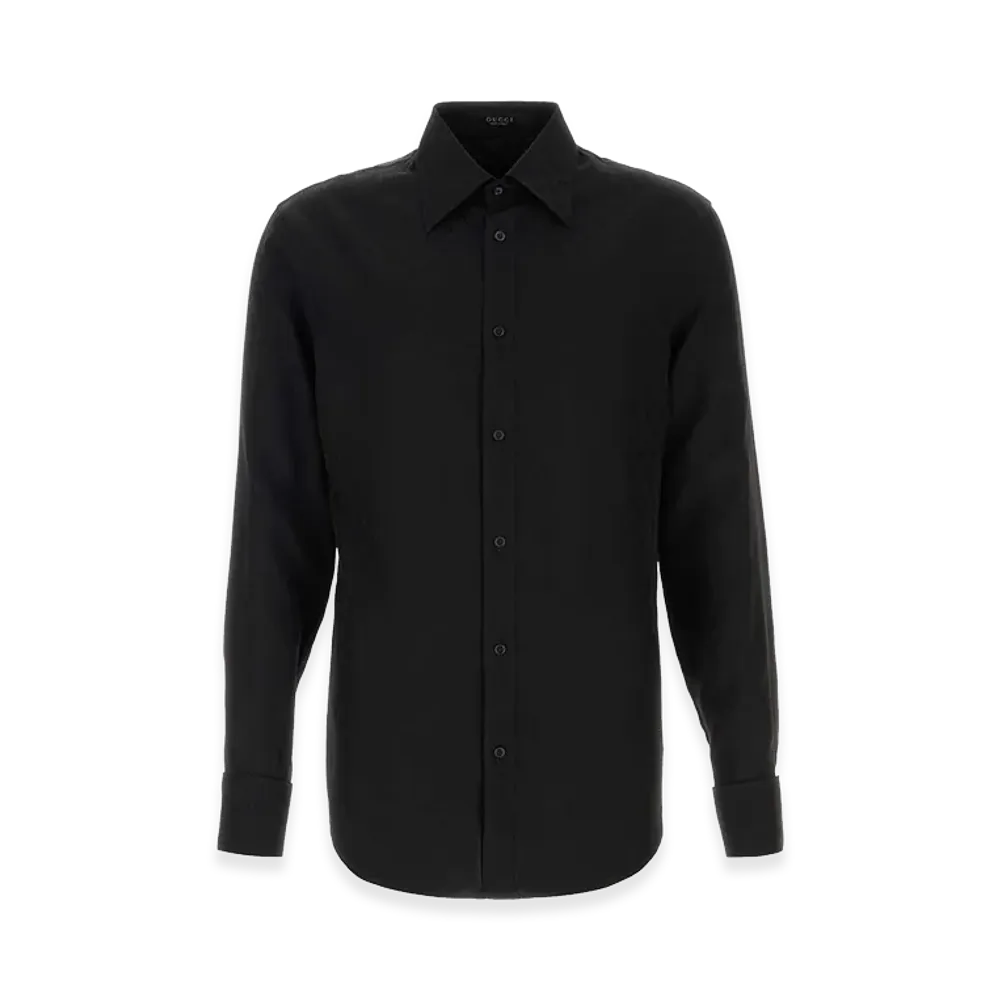 GUCCI Twill Shirt "Black"