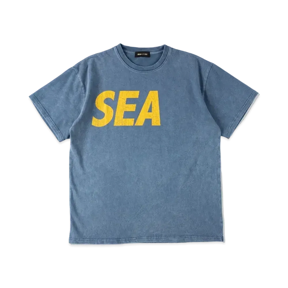 WIND AND SEA SEA (Crack-P-Dye) S/S Tee "J Blue Yellow"