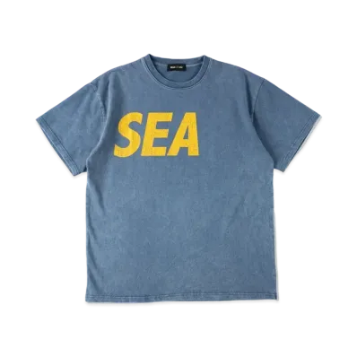 WIND AND SEA SEA (Crack-P-Dye) S/S Tee "J Blue Yellow"