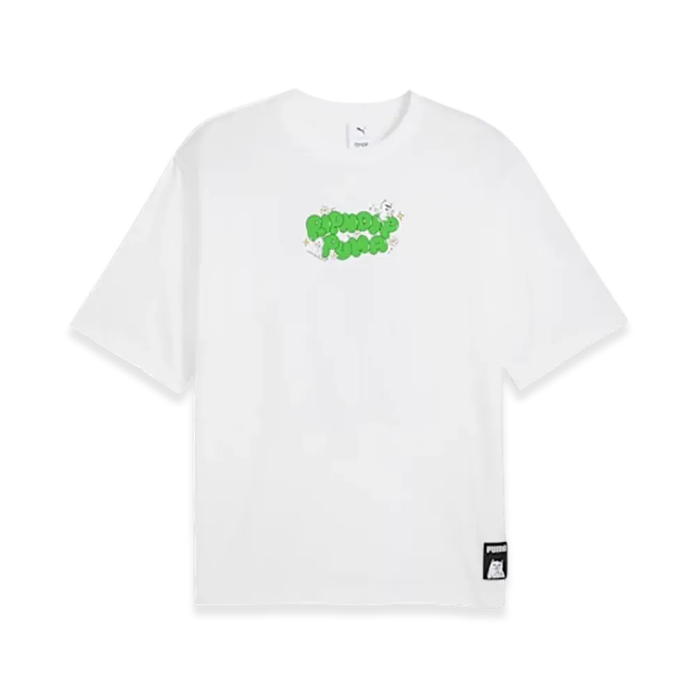 PUMA x RIPNDIP Unisex Boxy Graphic S/S Tee "PUMA White"