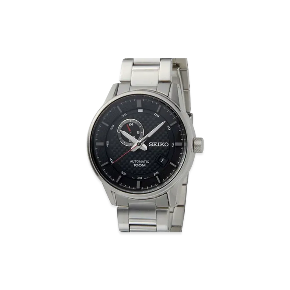 SEIKO Chronograph Quartz "Black/Silver"