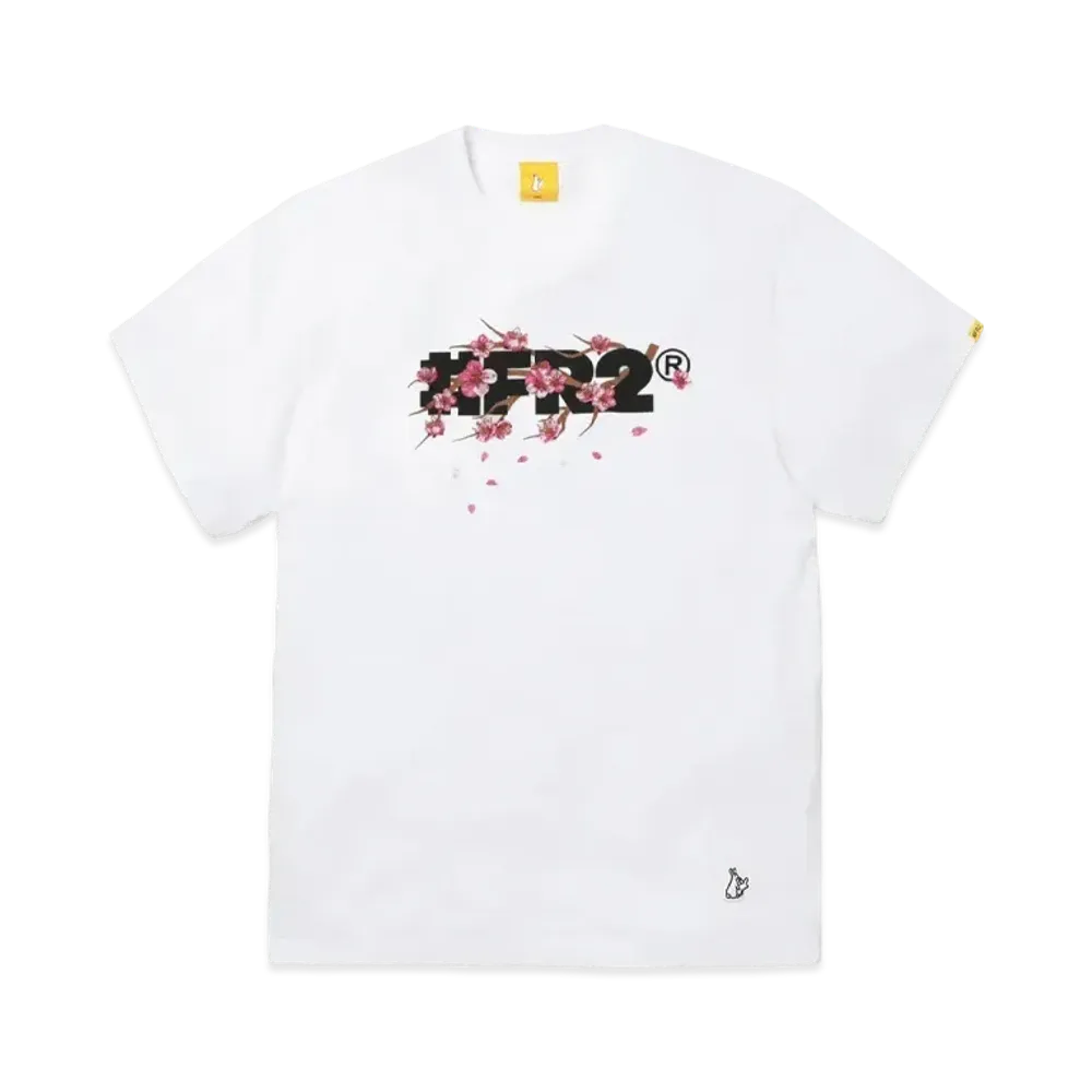 FR2 Sakura Embroidery #FR2 Logo T-shirt "White"