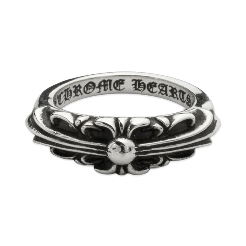 Chrome Hearts Baby Classic Floral Cross Ring "Silver"
