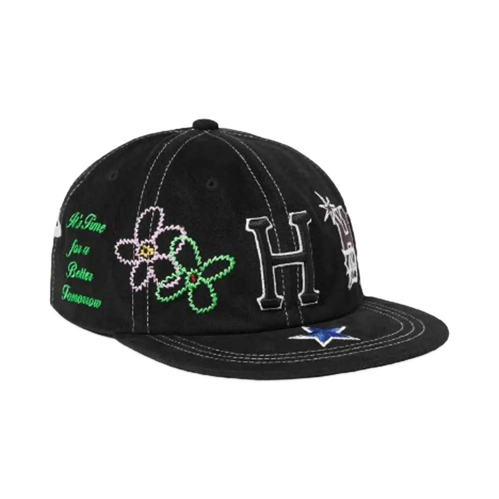 HUF Summer 24 Mashup 6 Panel Snapback "Black"