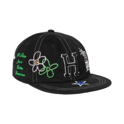 HUF Summer 24 Mashup 6 Panel Snapback "Black"