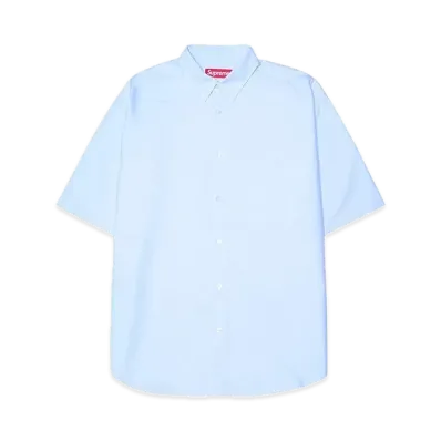 Supreme Loose Fit S/S Oxford Shirt "Light Blue" (24SS)