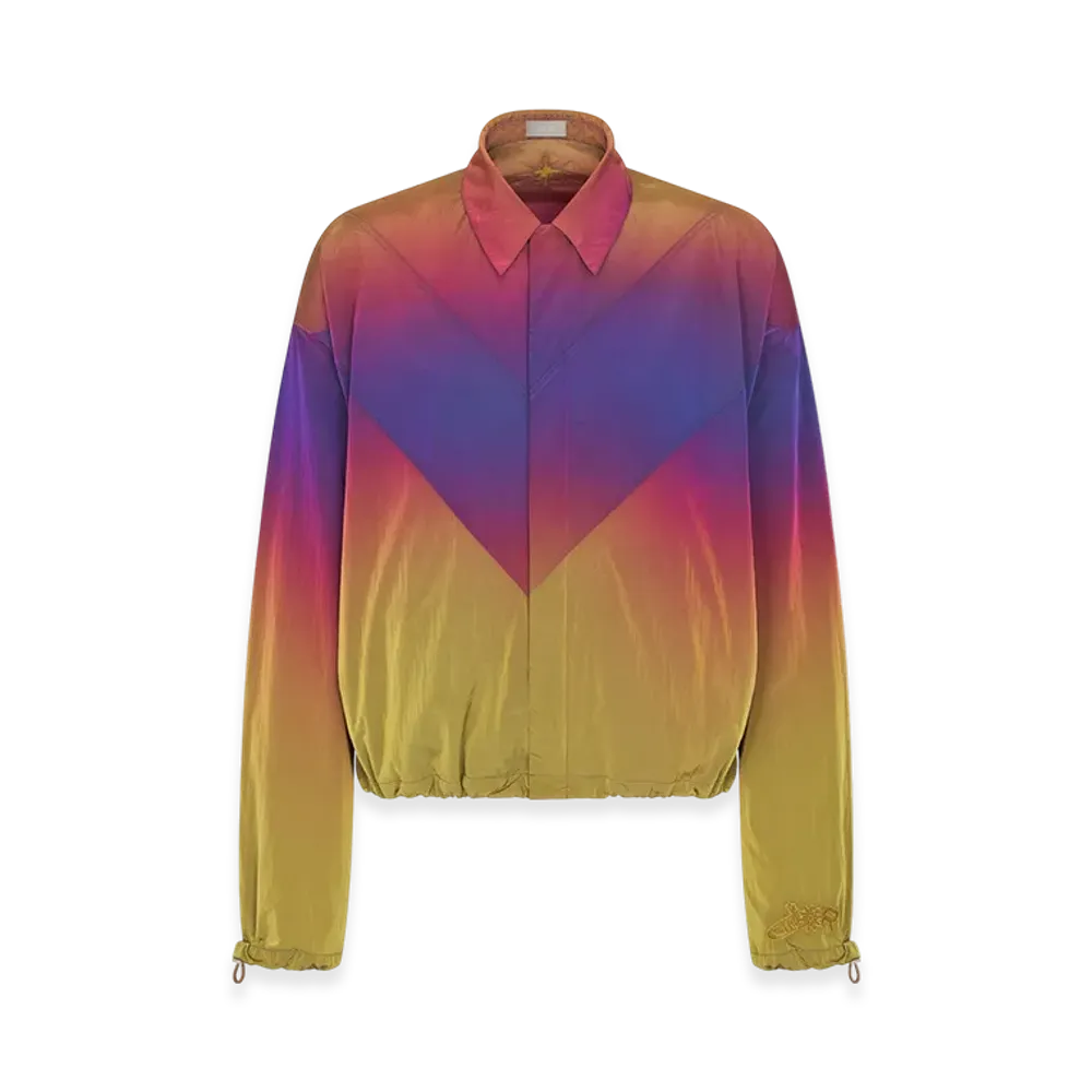 Dior x Lewis Hamilton Zipped Shirt in Technical Fabric "Multicolor"
