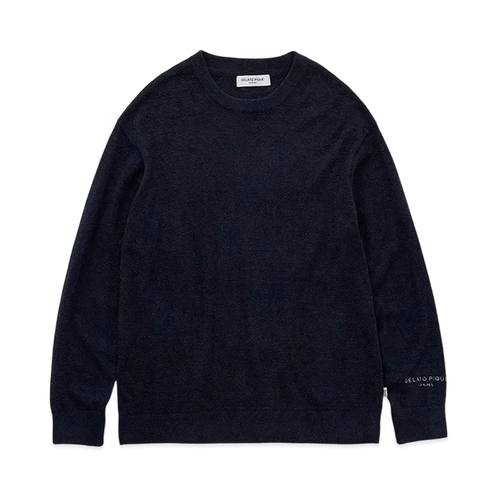 GELATO PIQUE Homme Temperature Control Smooth Pullover "Navy"