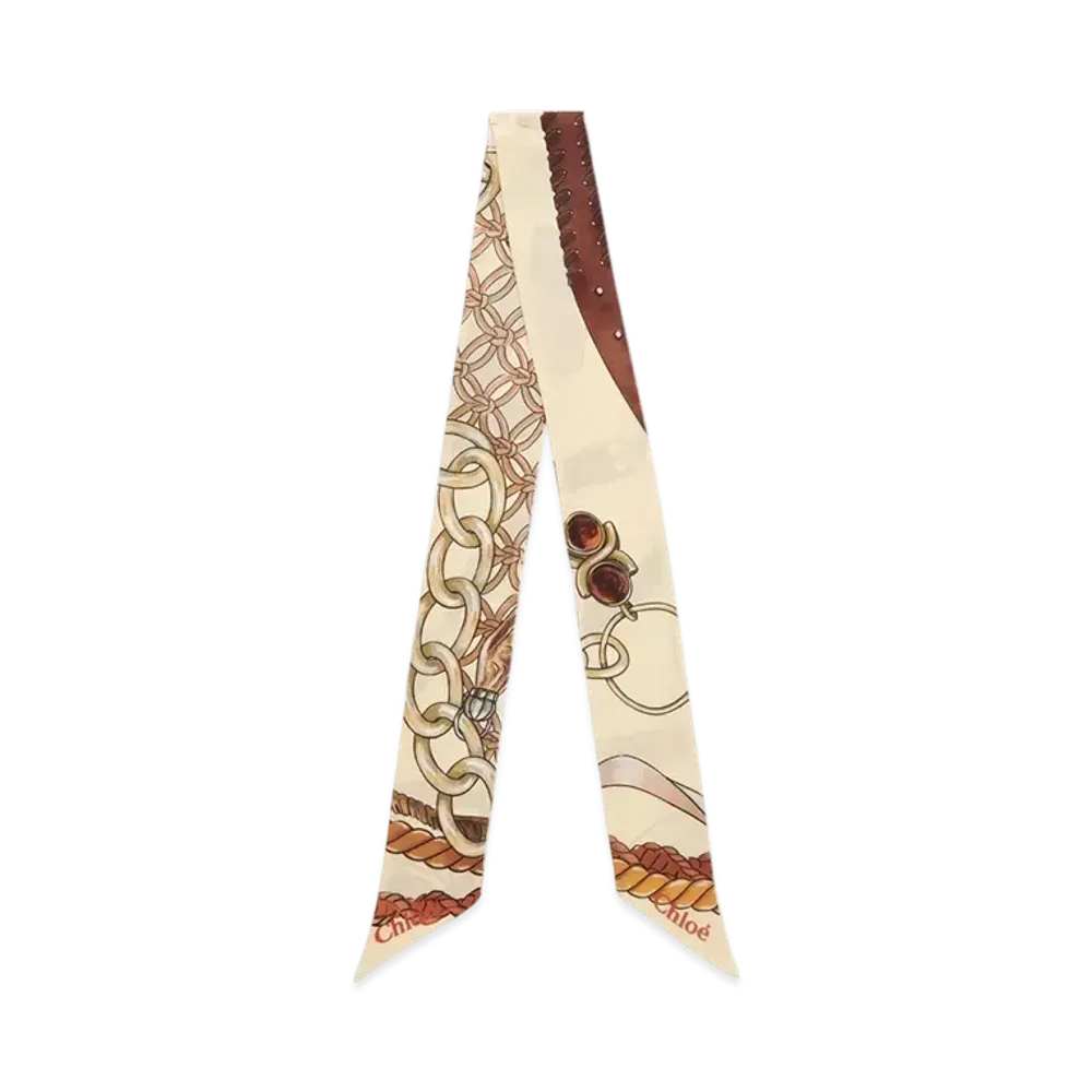 Chloe Signature Bandeau Scarf "Quiet Beige"