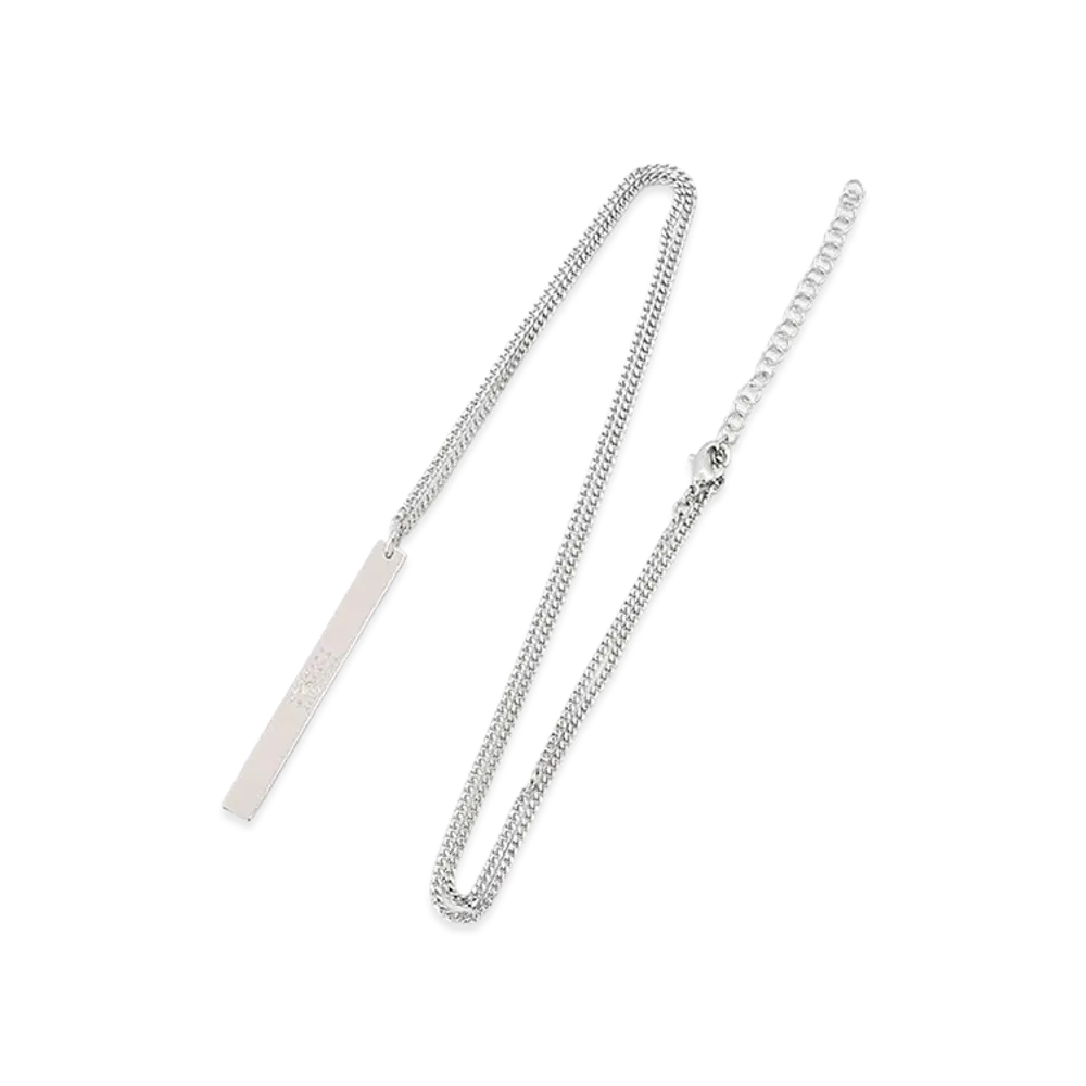 MM6 Maison Margiela Numeric Bar Necklace "Silver"