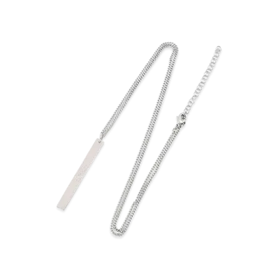 MM6 Maison Margiela Numeric Bar Necklace "Silver"