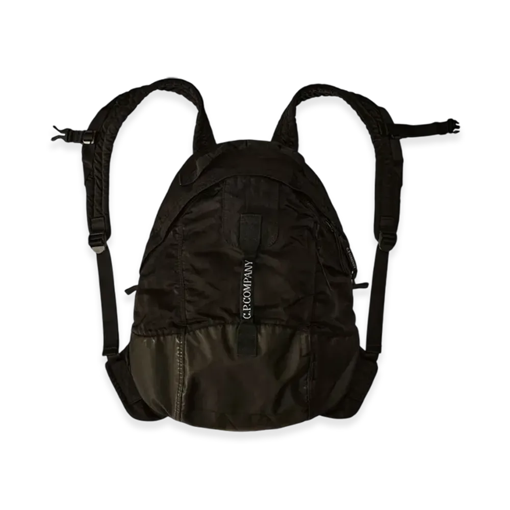 C.P. Company Nylon B Rounded Backpack "Black"