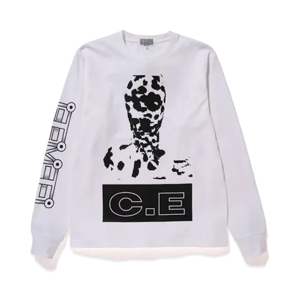 Cav Empt (C.E) NOISEMAN LONG SLEEVE T "White"