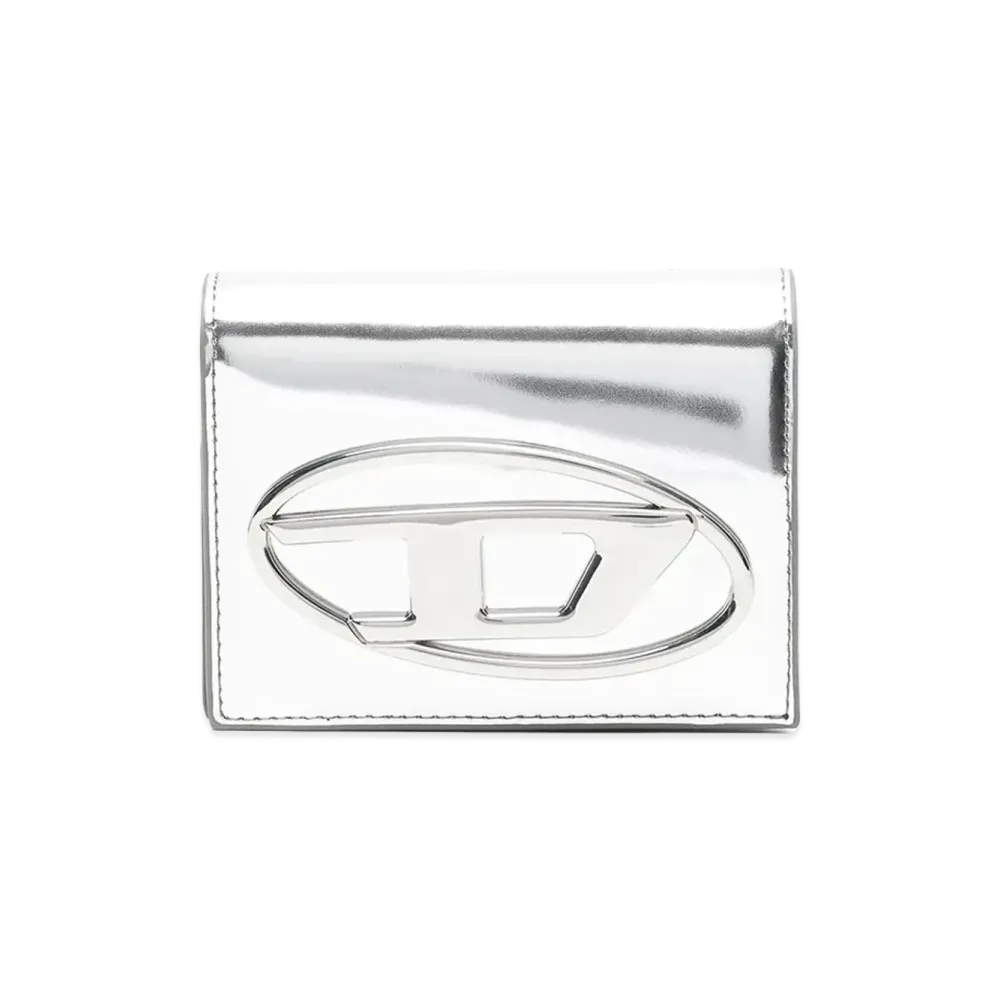 Diesel Women's Leather Wallet "Silver"