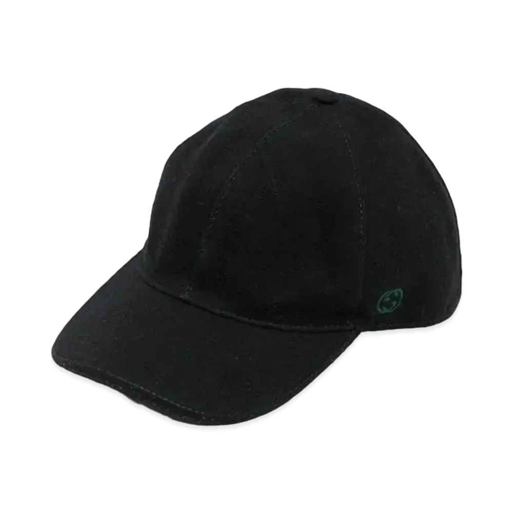 GUCCI Pre-Owned Web Stripe Cap "Black"