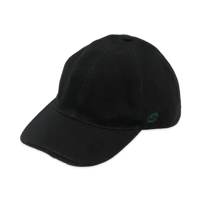 GUCCI Pre-Owned Web Stripe Cap "Black"