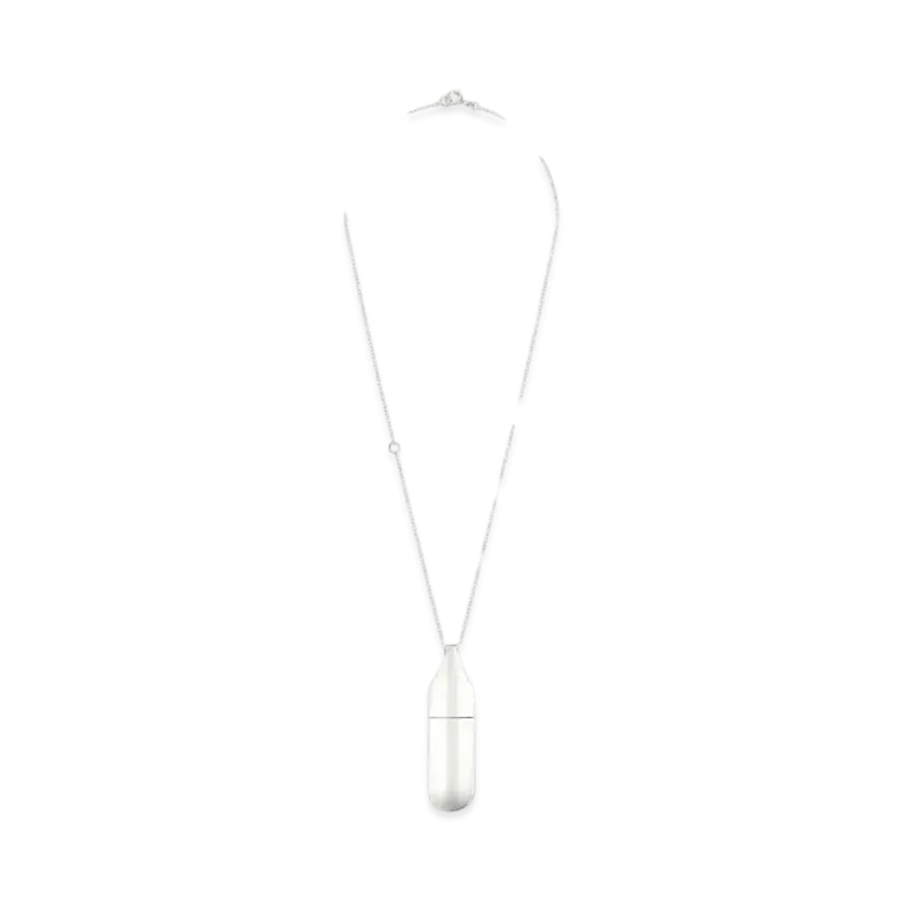 Courreges Flask Necklace "Silver"