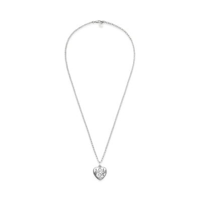 GUCCI Blind For Love Necklace In Silver