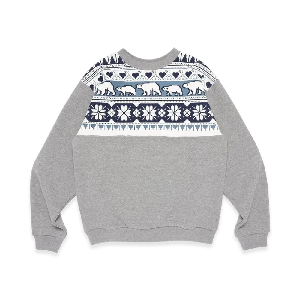 HUMAN MADE Snowflakes Sweatshirt "Gray"