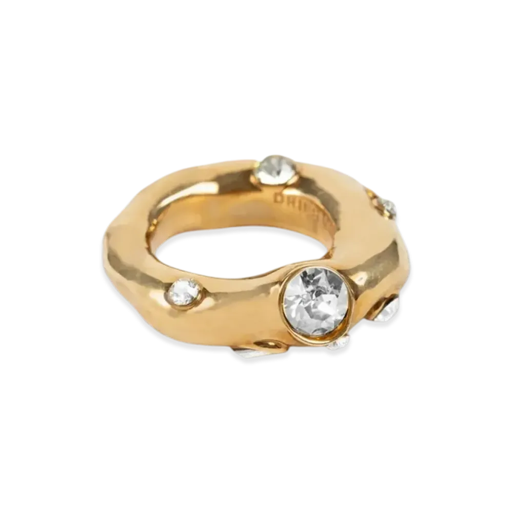 DRIES VAN NOTEN Women's Embellished Ring "Gold"