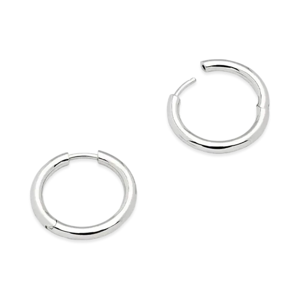 TOMWOOD Classic Hoop Medium "Silver"
