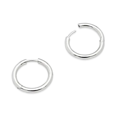TOMWOOD Classic Hoop Medium "Silver"
