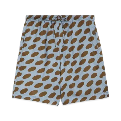 DRIES VAN NOTEN Printed Twill Swimshorts "Light Blue"