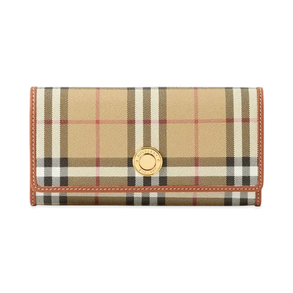 Burberry Check Continental Wallet "Archive Beige"